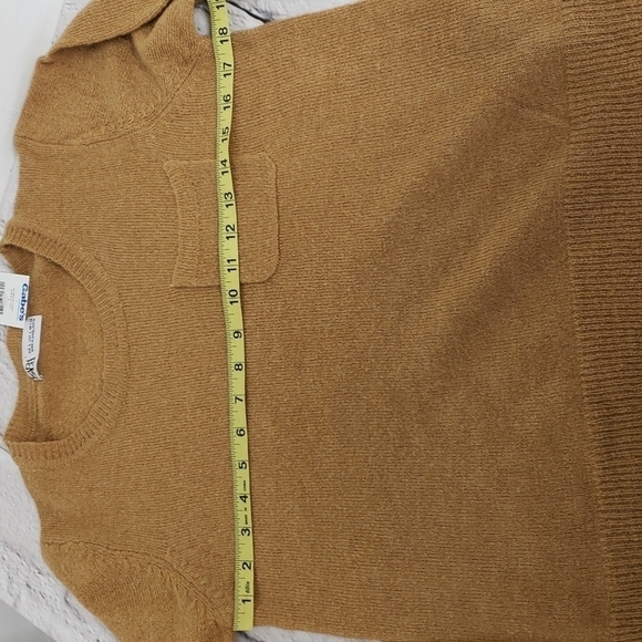 Zara Sweater Light Brown Acrylic/Poly/Wool Blend 36 L Hip Length NWT New - Picture 8 of 10
